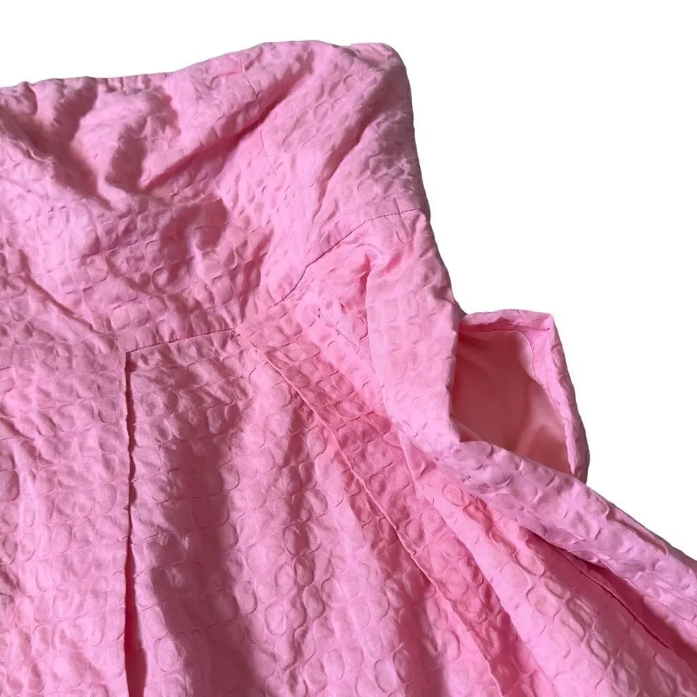J. Crew Strapless Pink Dress with pockets Size 2